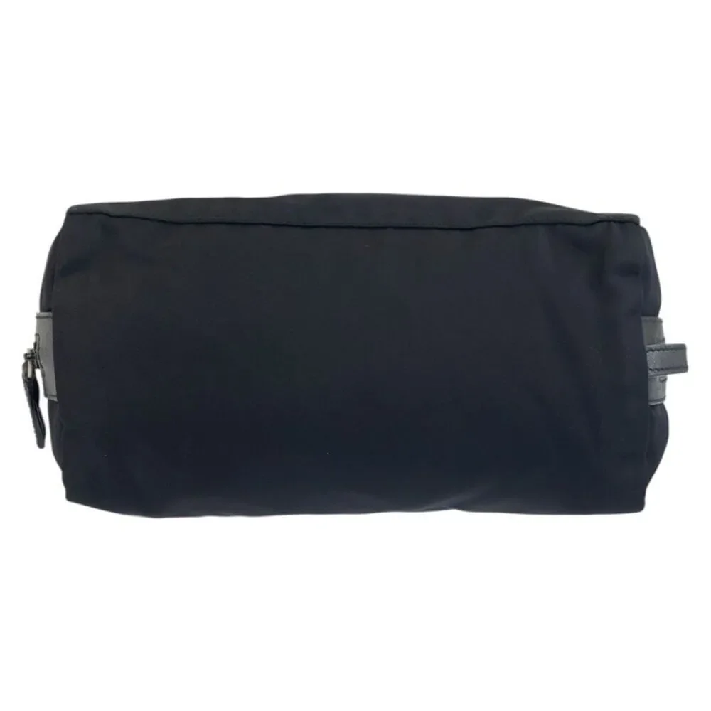Prada Tessuto Triangle Logo Clutch